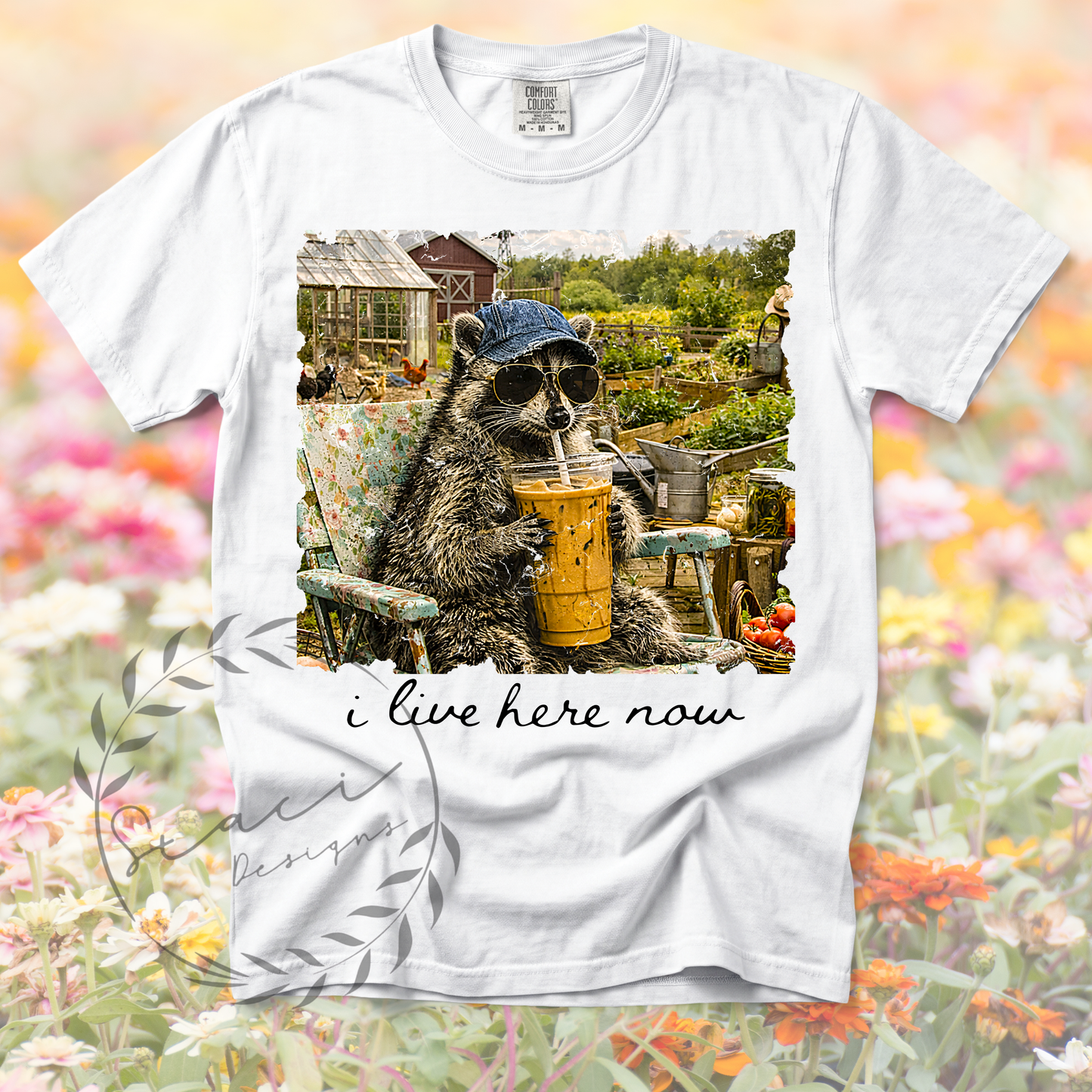 "I live here now"-Racoon TShirt