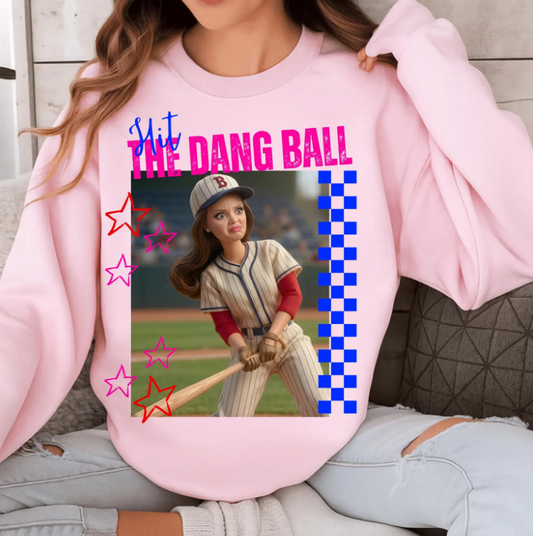 Baseball Barbie- Crewneck