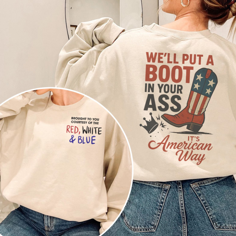 Red, White and Blue-Crewneck