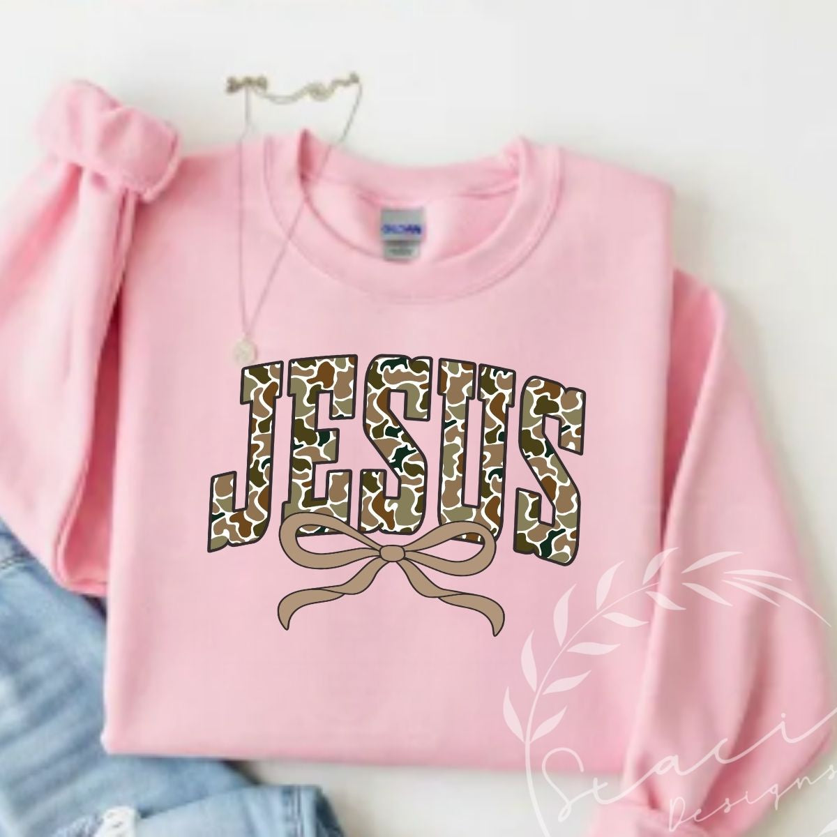 JESUS- Crewneck