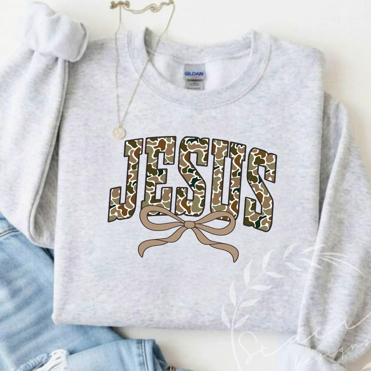 JESUS- Crewneck